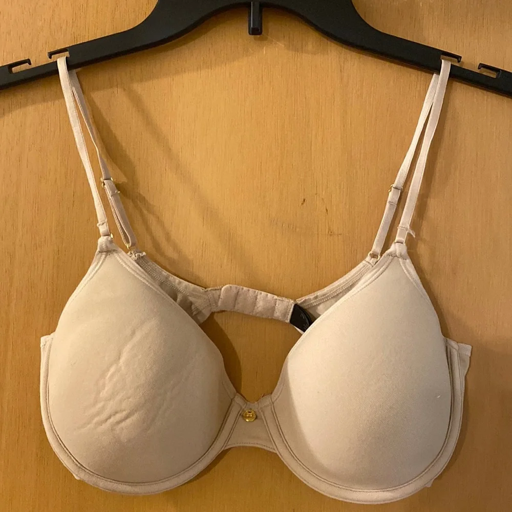 Natori Women’s Underwire Single Hook Clasp Bra Tan Nude Size 34C